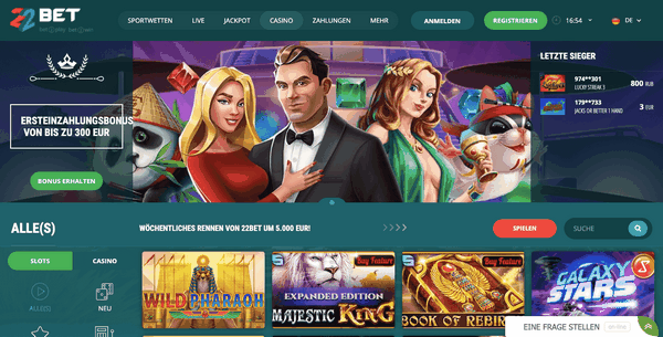 22 Bet: Ein Testimonial unter den führenden Online-Casinos